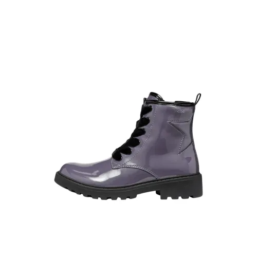GEOX Casey Girl Амортизация Износостойкие детские ботинки фиолетовые детские