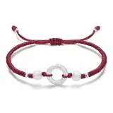 Дракон и Феникс Благоприятный Браслет-шнурок-Красный