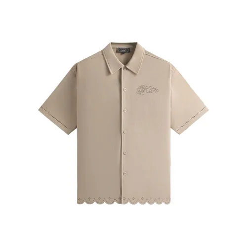 KITH SS25 ISAAC Микросуэдовая рубашка с пуговицами Мужская Theories