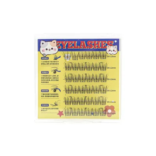 JIANYINGSHU Неподвижные Естественные Накладные ресницы Одиночный кластер