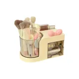 Многофункциональная шкатулка для украшений - Желтый + Розовый бант