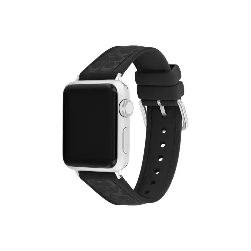 COACH Ремешок Apple Совместимость Силиконовый Резиновый Материал 40 мм