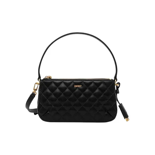 DKNY Телячья кожа Сумка через плечо Сумка на плечо Женская Черная