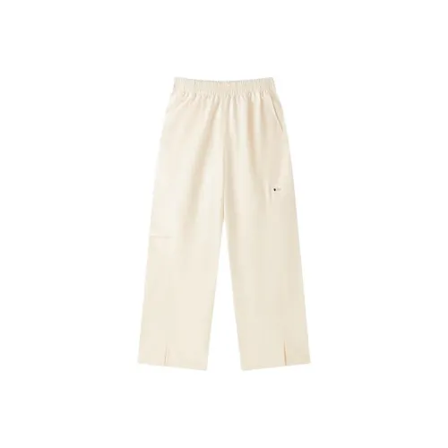 PEAK Повседневные брюки женские светло-желтые