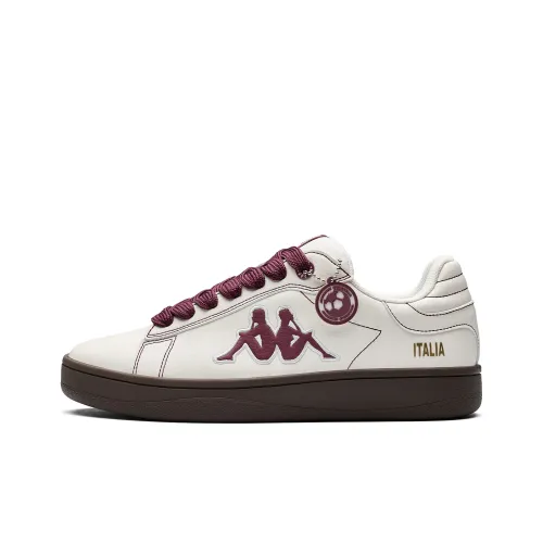 KAPPA Спина к Спине Противоскользящие Устойчивые к Износу Низкий Топ Скейтборд Кроссовки Унисекс Белый