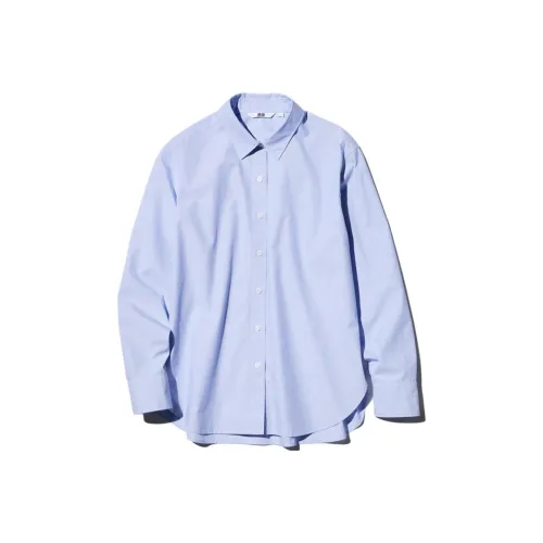 UNIQLO Розовый/синий Женские Рубашки