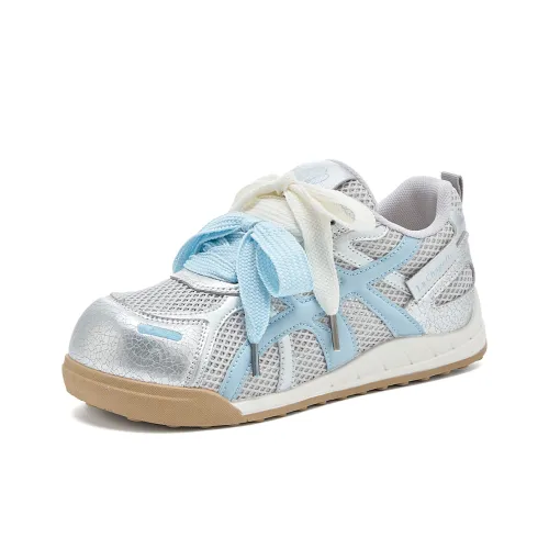 La Chapelle Устойчивая к истиранию Низкая Повседневная Обувь Женская Бежевая Синяя