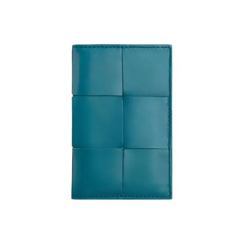 Bottega Veneta Кошелек из коровьей кожи держатель для карт унисекс синий
