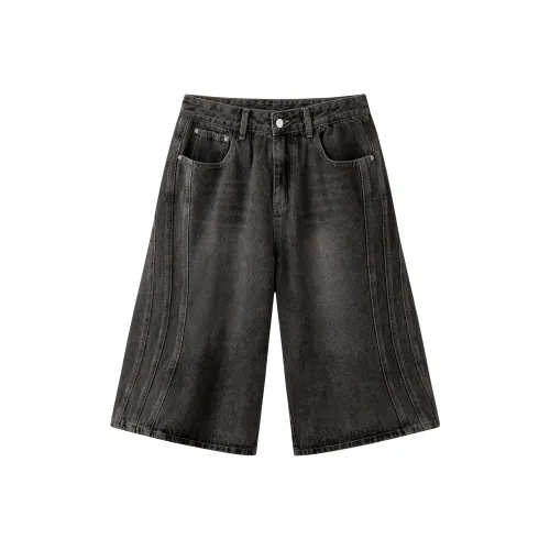 NewJnxs Черные Унисекс Джинсовые Шорты