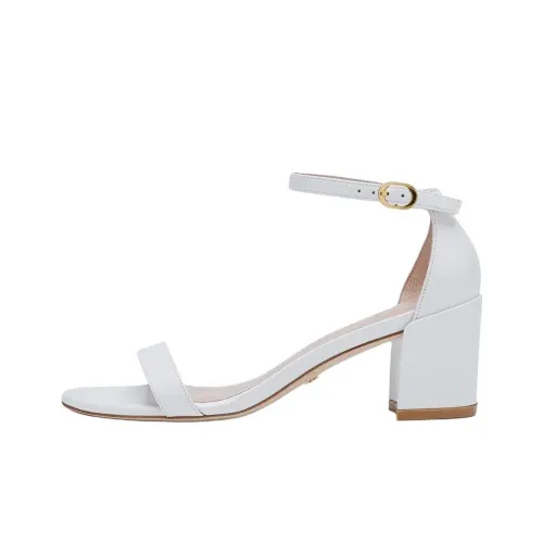 Stuart Weitzman SIMPLE one Ремень Сандалии Серый Белый Женские