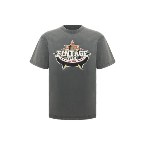 FAKE UINTAGE Серый Унисекс T-рубашки