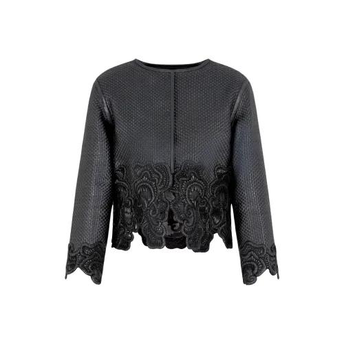 EMPORIO ARMANI Кожа Куртка Женская Черная