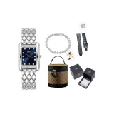 Радужный синий винтажная сумка-ведро коробка