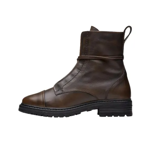 Clarks Rixley Кружево Martin Boot 3,5 см Женские Коричневый
