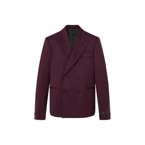 VERSACE Бизнес-костюм мужской бордового цвета