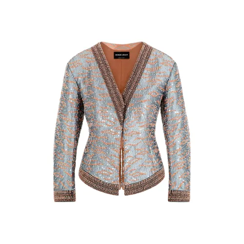 AMANI Куртки Пальто Женские Серебристый Коричневый