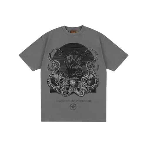 FAKE UINTAGE Серый Унисекс T-рубашки