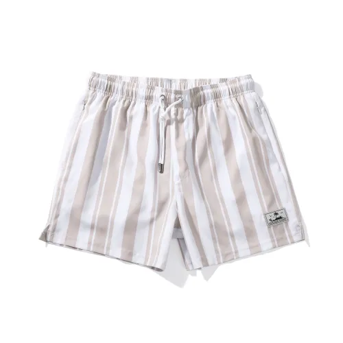 GAILANG Пляжные шорты Мужские Хаки Полосы