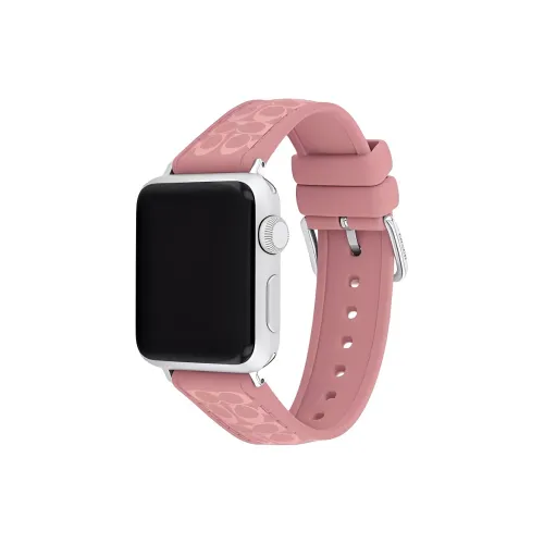 COACH Ремешок Apple Совместимость Силиконовый Резиновый Материал 38 мм