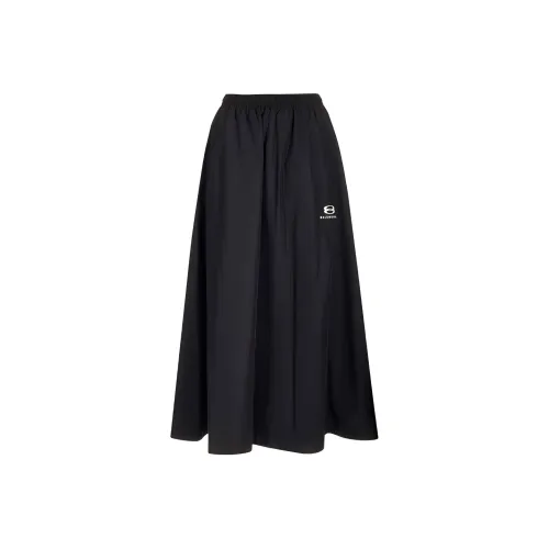 BALENCIAGA Черные Женские Повседневные Длинные Юбки