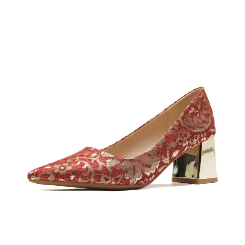 GOSO Высокие каблуки Красный Женские