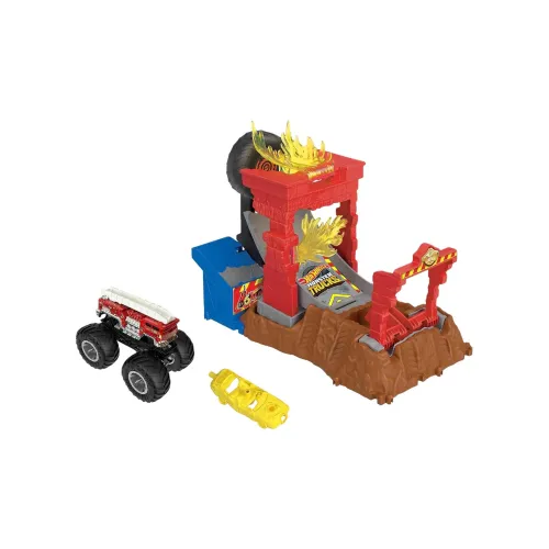HOT WHEELS MATTEL WHEEL Heels Монстр Start Вверх Рамка Пламя CRASH CHALLENGE Игрушки