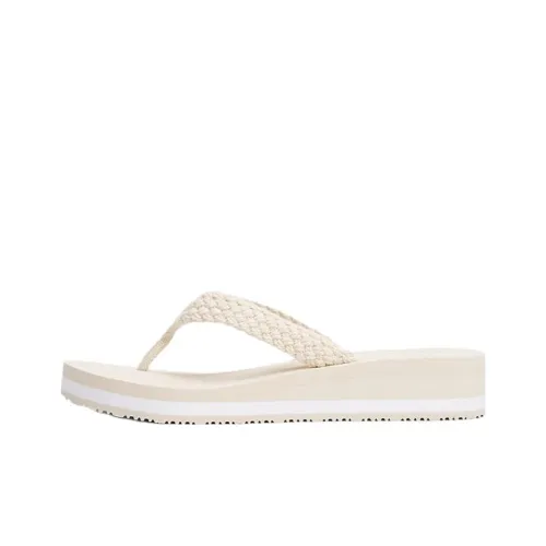 Tommy Hilfiger TH Monogram EVA Устойчивые к истиранию Шлепанцы Женские Бежевые