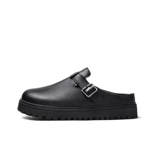 Grumpy Ram Аbrasion-resistant Домашние тапочки Мужские Черные