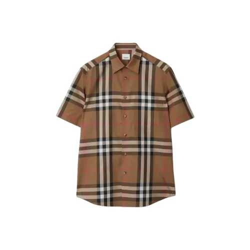 Burberry Коричневые Мужские Рубашки