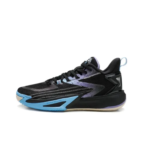 QIAODAN Баскетбольные кроссовки Low Топ Черные Мужские