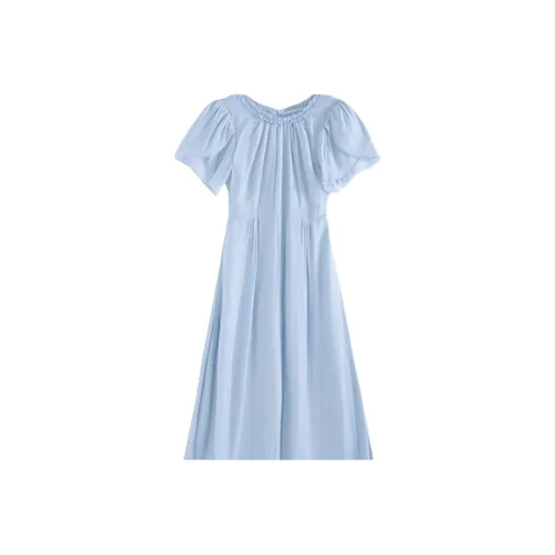 GEZITAI Короткое платье с короткими рукавами женское