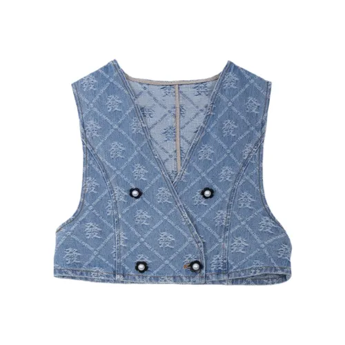 SETIROM Светло-синий Женские Жилеты