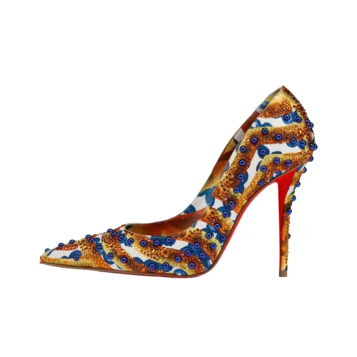 Christian Louboutin Высокие каблуки Апельсин Женские
