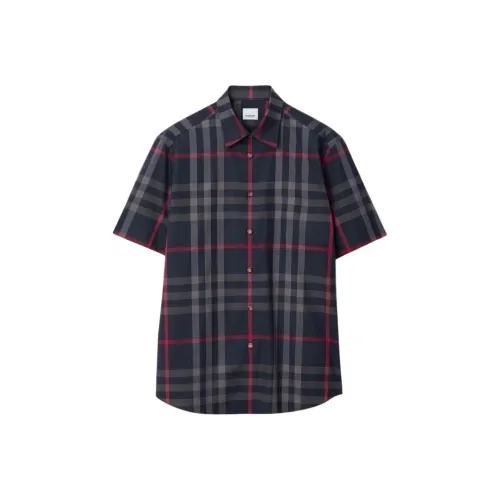 Burberry Рубашка Мужская Морской Синий