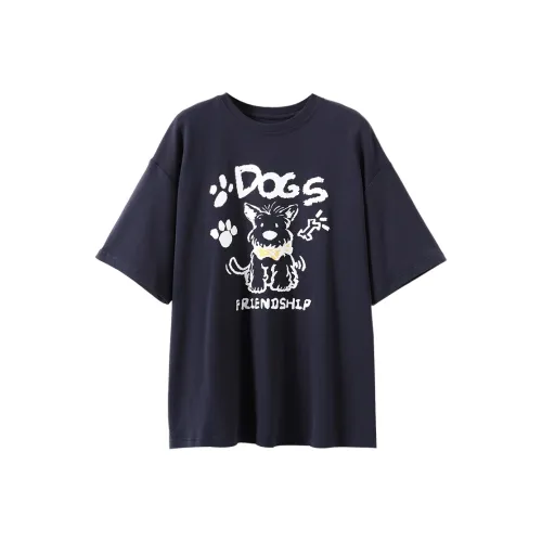 SETIROM Темно-синие Женские Футболки