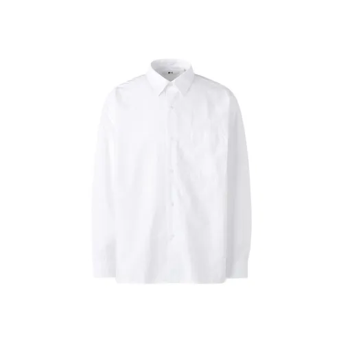 UNIQLO Белая унисекс рубашка