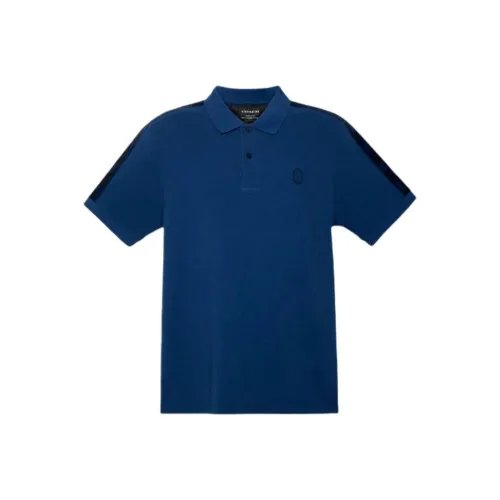 COACH FW21 Поло Мужское Синее
