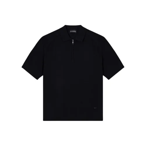 EMPORIO ARMANI SS25 Поло Мужское Черное