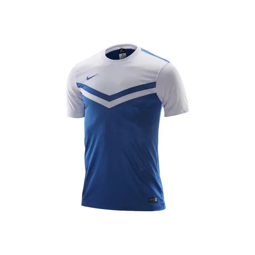 Nike Белый/Синий Мужские T-рубашки