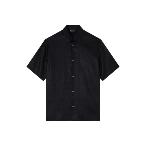 EMPORIO ARMANI FW25 Рубашка Мужская Черная