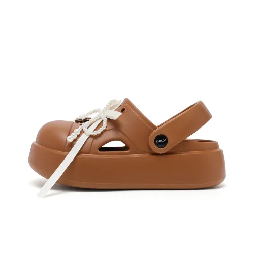 JOSINY Лето Маленький Верхняя одежда Модный Модный Lazy Slip On На открытом воздухе Пляж Обувь Закрытый носок Мюли Сабо Женские Кофе