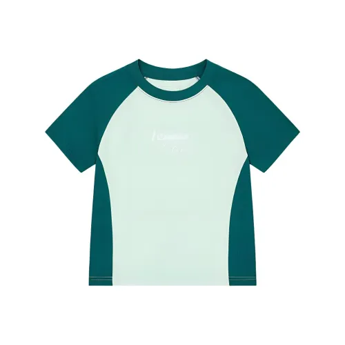 QIAODAN Dry T Рубашка Женская Морозный Зеленый Глубокий Порт Зеленый