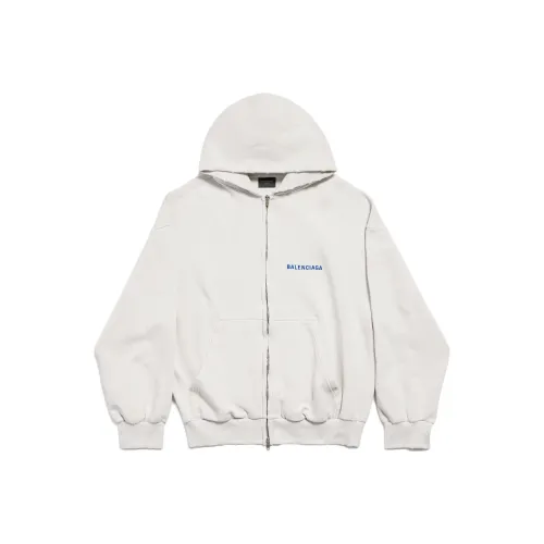 Balenciaga Свитшот Стандартный крой Унисекс Синий