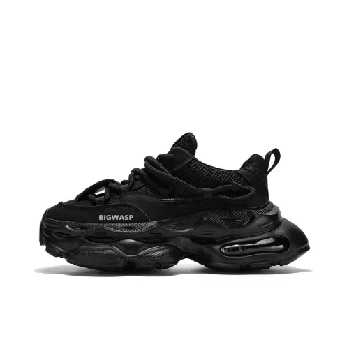 BIGWASP Амортизация устойчивый к истиранию дышащий низкий верх массивные кроссовки Мужские