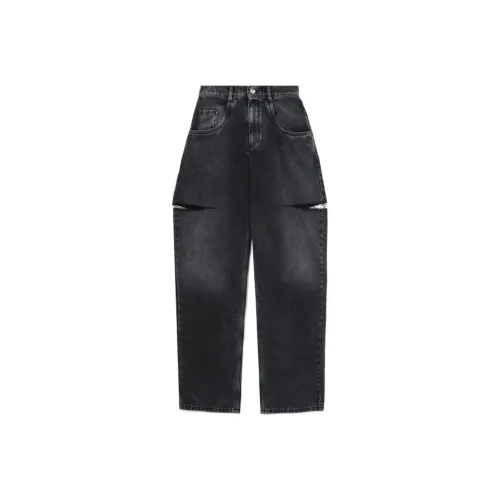 Maison Margiela Женские джинсы черного цвета