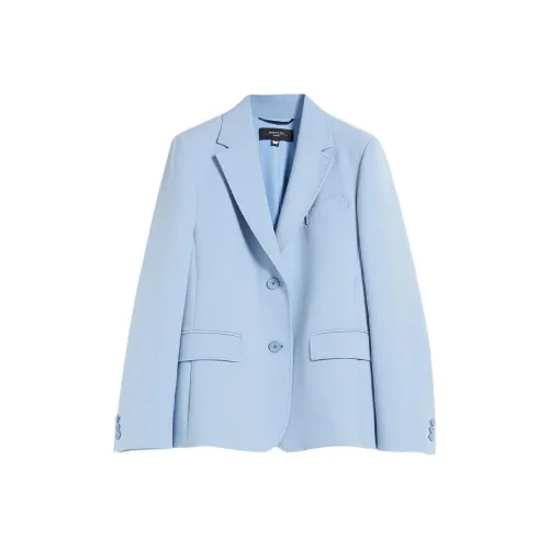 WEEKEND MaxMara Бизнес Костюм Пальто Женское Светло-Синий