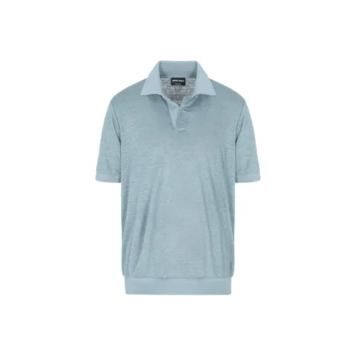 AMANI Поло Мужское Светло-Синий