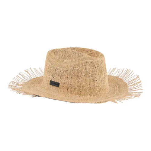 EMPORIO ARMANI Пляжная шляпа из соломы коровья кожа хлопок вискоза мужская бежевая