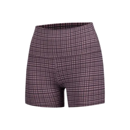 Lululemon Align™ Йога Шорты 4' Женские Пустыня Розовый Коричневый Розовый Омбре Глянцевый Клетка