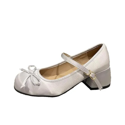 Wuji Грубый каблук Мэри Джейн Женские туфли